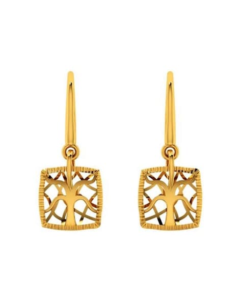 Buy CANDERE - A KALYAN JEWELLERS COMPANY 18k (750) BIS Hallmark Yellow Gold  Mens Bali Earring at Amazon.in