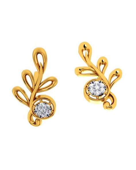 BIS Hallmark Yellow Gold Stud Earring | SEHGAL GOLD ORNAMENTS PVT. LTD.