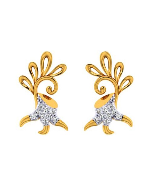 22 kt CZ 5.70 GM Gold Drop Earrings | Gold Jewelry Store | Shop Now