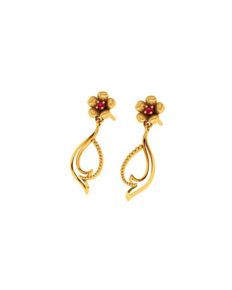 Buy Pure Gold Plated Latest Guaranteed Gold Earrings Designs for Daily Use