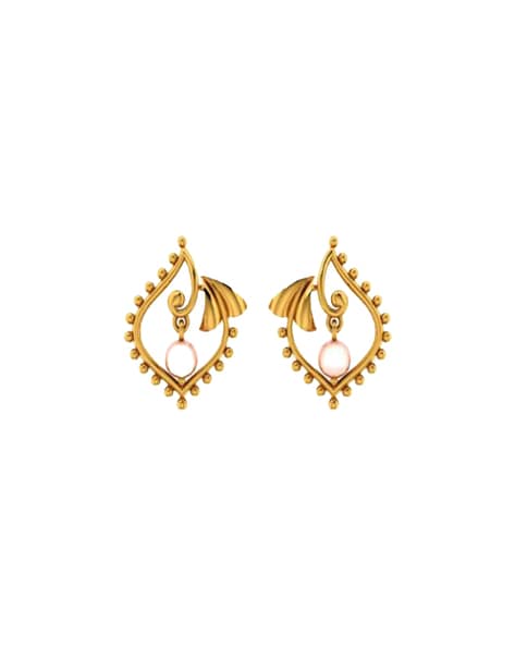 Women's Gold Wedding Earrings - PC Chandra Jewellers