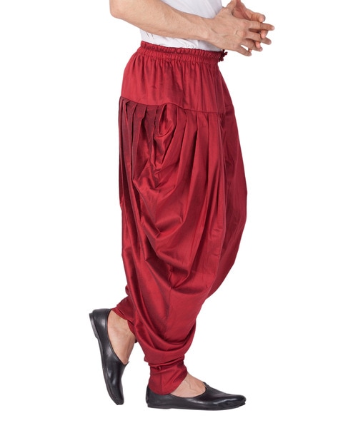 Buy Maroon Pyjamas & Churidars for Men by VASTRAMAY Online