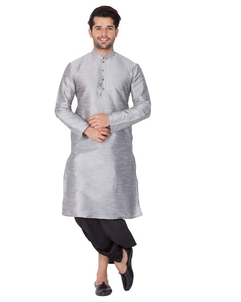 grey kurta black salwar