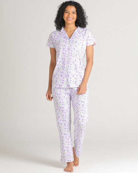 Buy Purple Night&LoungeWearSets for Women by Uzarus Online