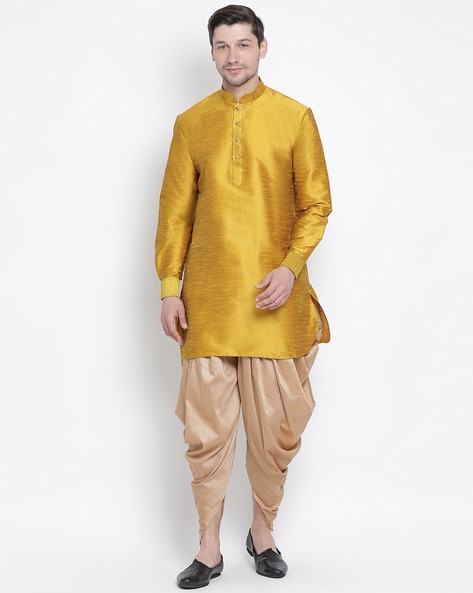 Buy SHAFNUFAB WOMEN'S Georgette Dhoti Salwar Suit (Patiyala Suit) (SF25105  Yellow Free Size) at Amazon.in