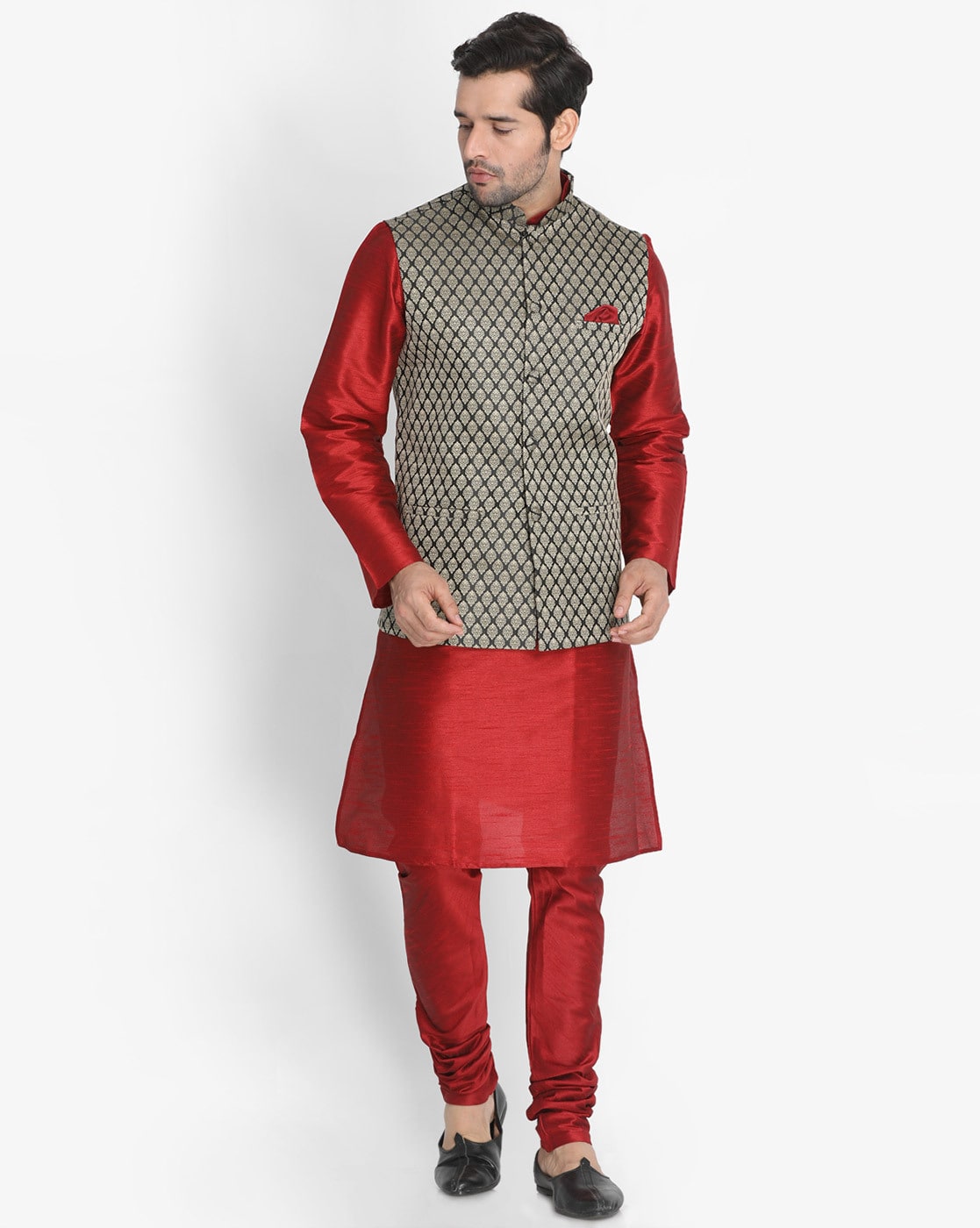 Orange Kurta Pajama With Jacket for Men: Buy Orange Kurta Pajama With Jacket  Online at Low Price - IndianClothStore.com