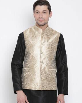vastramay Indian Print Nehru Jacket-picture-19