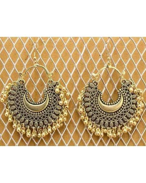 Golden on sale oxidised jhumka