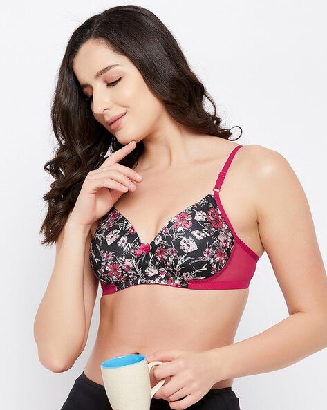 Clovia Lace Padded Bra Floral - Buy Clovia Lace Padded Bra Floral online in  India
