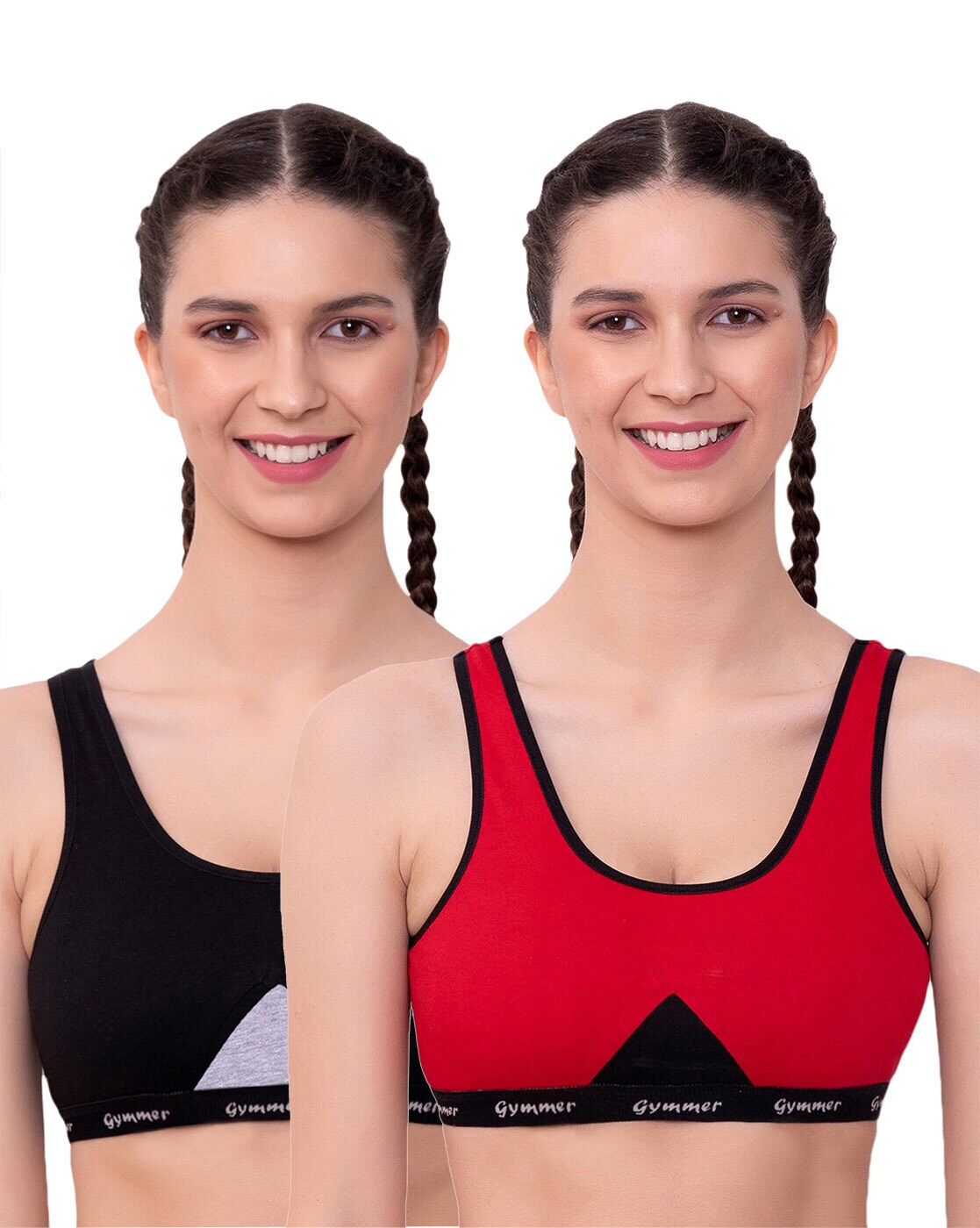 Smart & Sexy Bra Racer Back Bras Front Closure Top 3 Pack Truekind Bras  Women Bra Red Dimrs Workout T Shirts for Wome at  Women's Clothing  store
