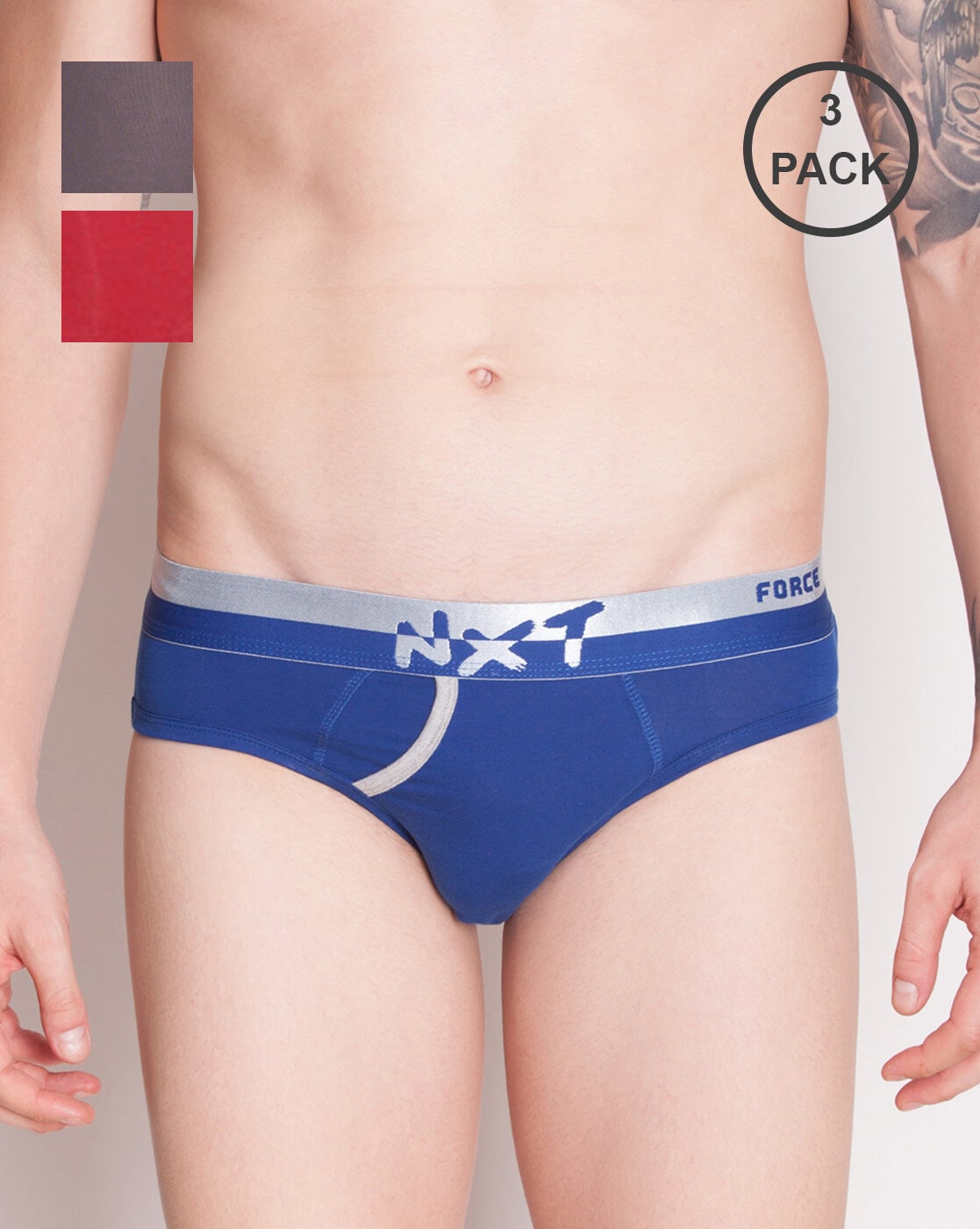 Pack of 2 Elastic Waistband Briefs