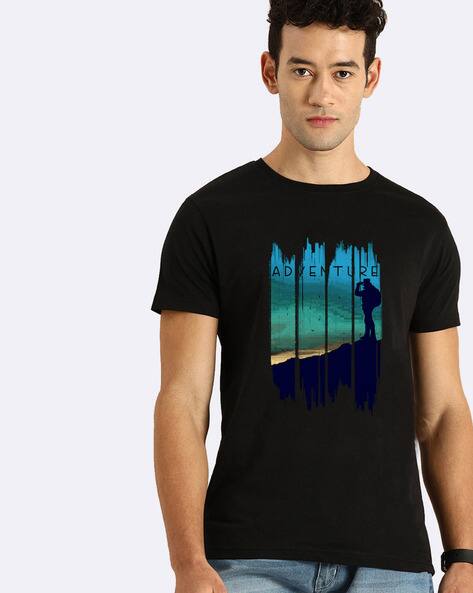Buy Black Tshirts for Men by BEWAKOOF 