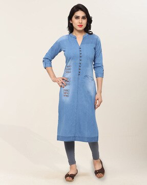 jeans kurti for ladies