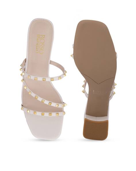 Buy Beige Heeled Sandals for Women by Rosso Brunello Online