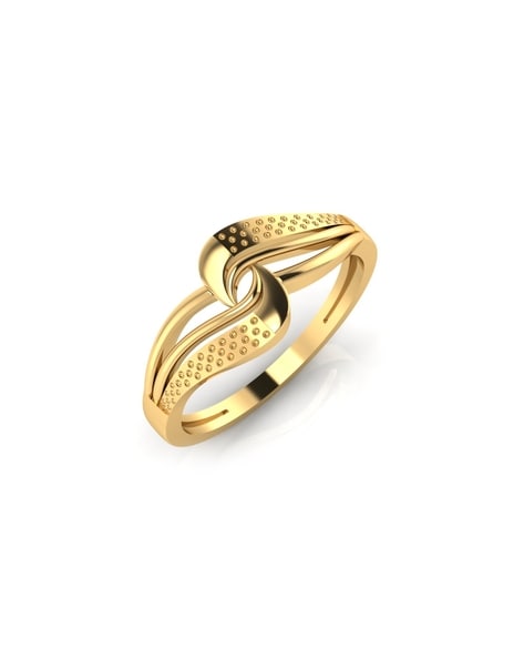 V Gold Ring|women's Gold-color Cz Stone Wide Geometric Ring - Fashion Party  Band