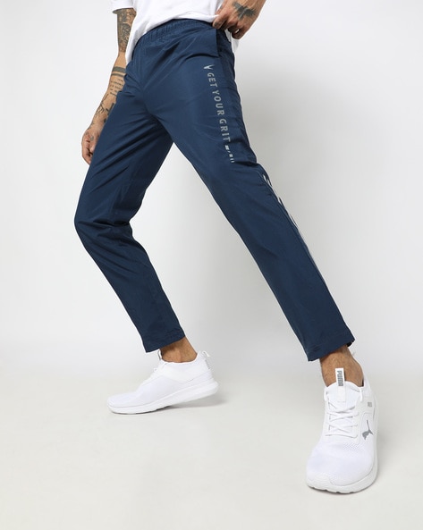 Quick-Dry Track Pants with Placement Print