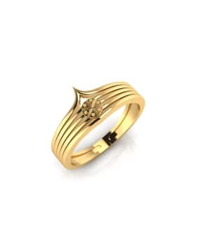 iski uski Yellow Gold Classic Ring-picture-16