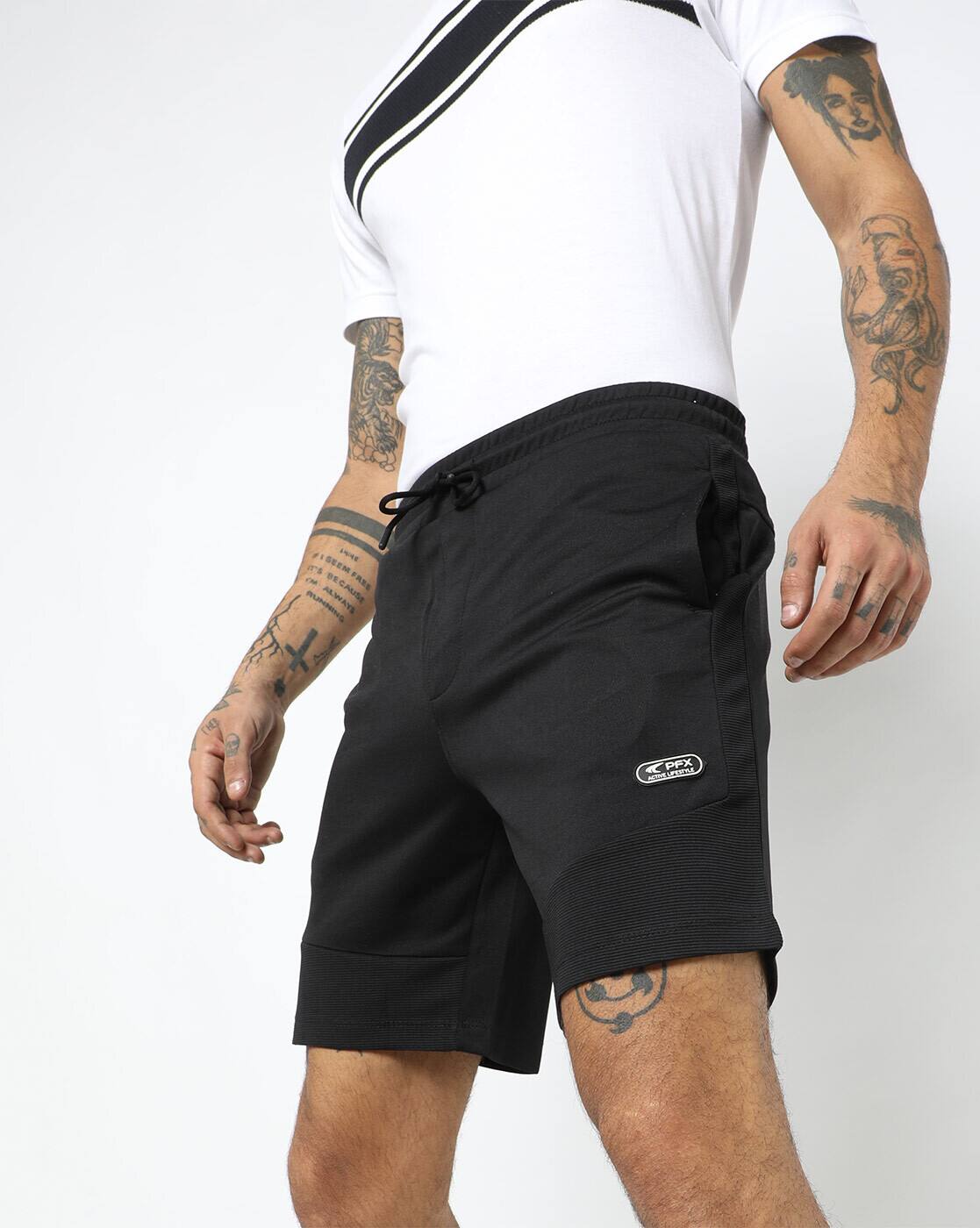 Buy Black Shorts \u0026 3/4ths for Men by 