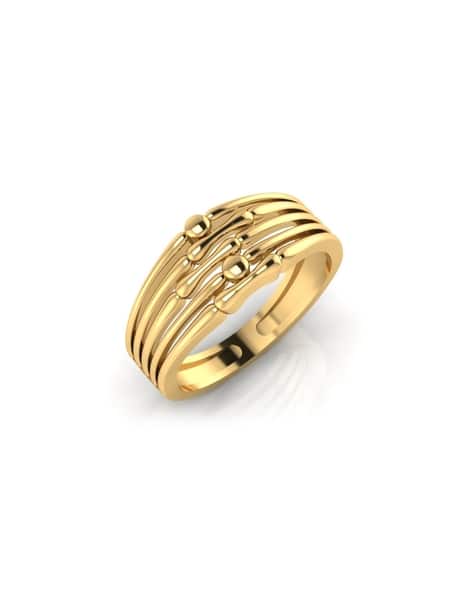 Buy Yellow Gold Rings for Women by Iski Uski Online