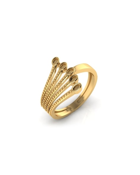 Thin Round Diamond Gold Ring | KLENOTA