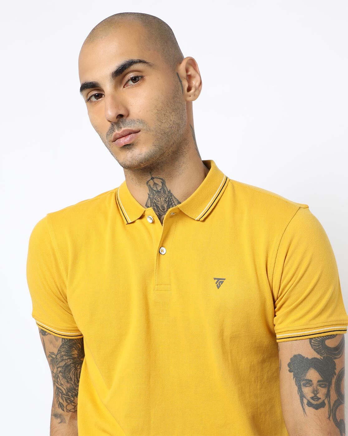 Buy Mustard Yellow Tshirts for Men by Teamspirit Online