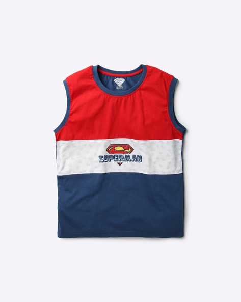 Superman sleeveless t outlet shirt