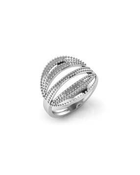 iski uski White Gold Cocktail Ring-picture-46