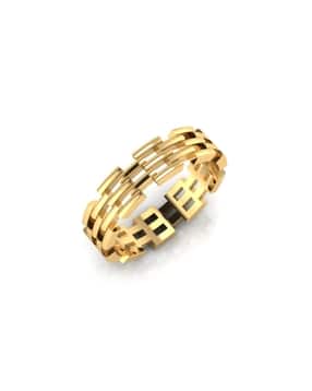 iski uski Yellow Gold Classic Ring-picture-14