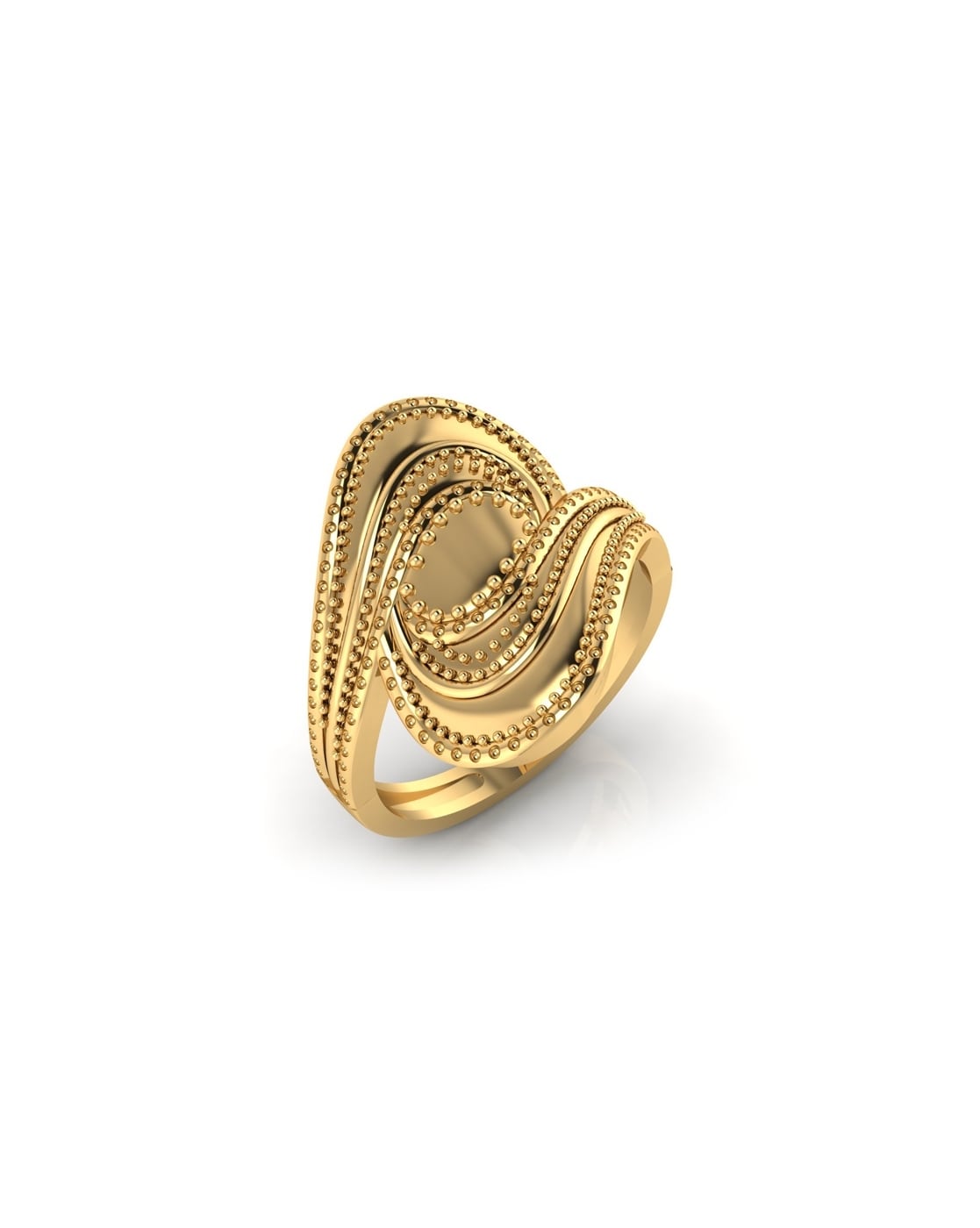 Glitz Design Multi Row Diamond Cocktail Knuckle Ring 14K Gold (I-J/I1-I2)