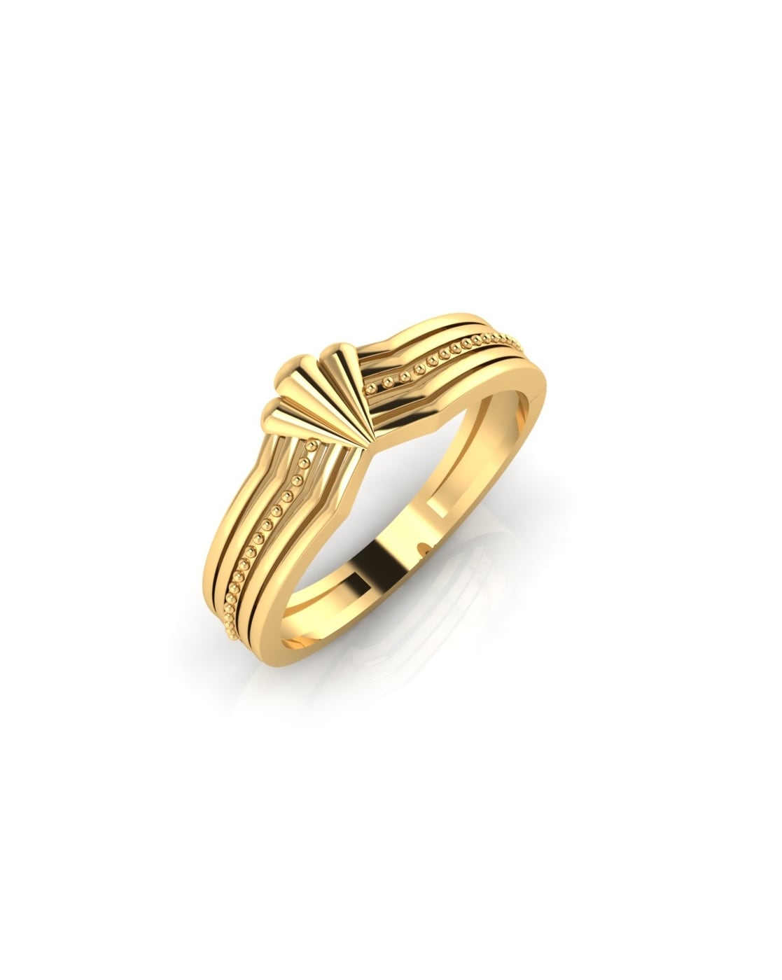 Manufacturer of 22k yellow gold plain ring | Jewelxy - 204439