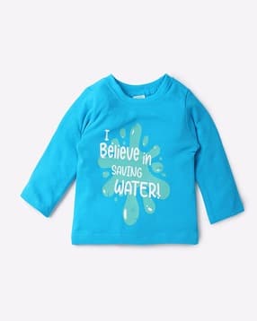 mini klub Typographic Print Round-Neck T-shirt-picture-30