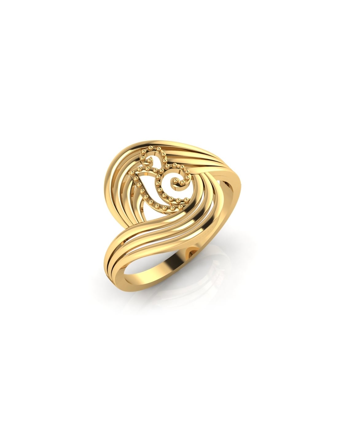 22k Plain Gold Ring JGS-2102-00088 – Jewelegance