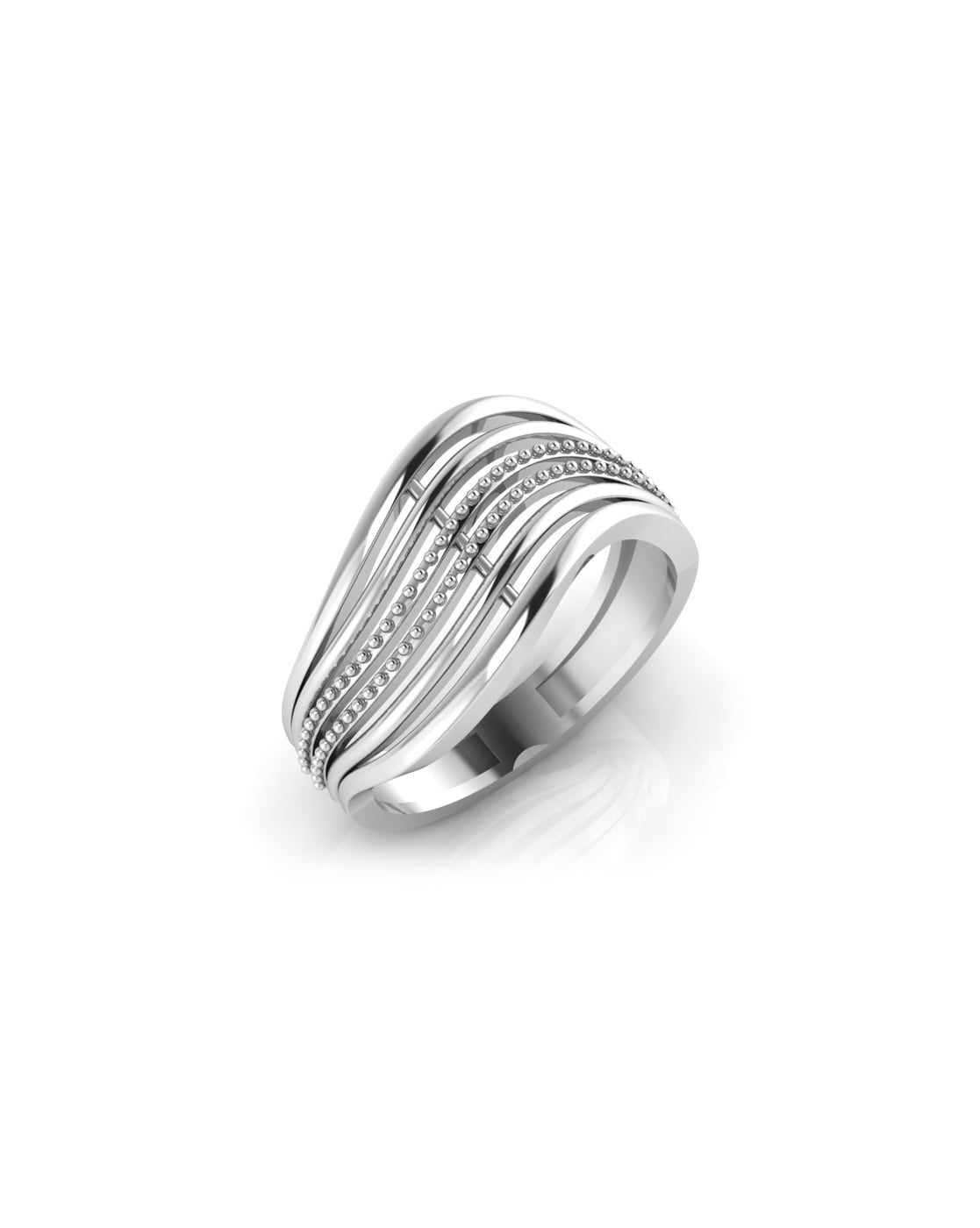 18 karat white gold wedding rings with matt finish with 0.03 ct diamon -  Itai Diamonds