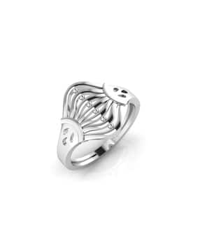 White Gold Hallmark Ring-image-46