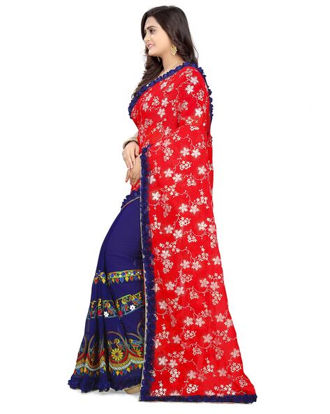 Party Wear , Wedding Wear Cotton Silk Chanderi Cotton Saree at Rs 700 in  Surat