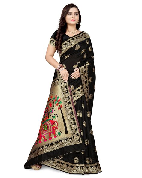 Banarasi Silk Saree Draping in 5 Styles/Saree Wearing Styles to look  elegant/Silk saree draping idea - YouTube