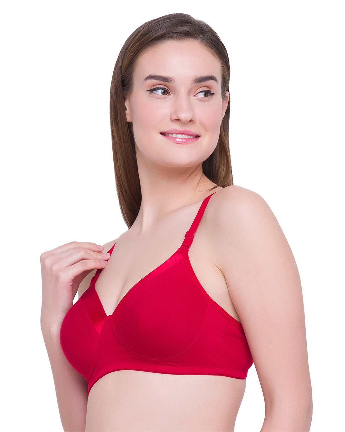 Zivame Beautiful Basics Double Layered Non Wired Non Padded Full Coverage  Backless Bra - Roebuck