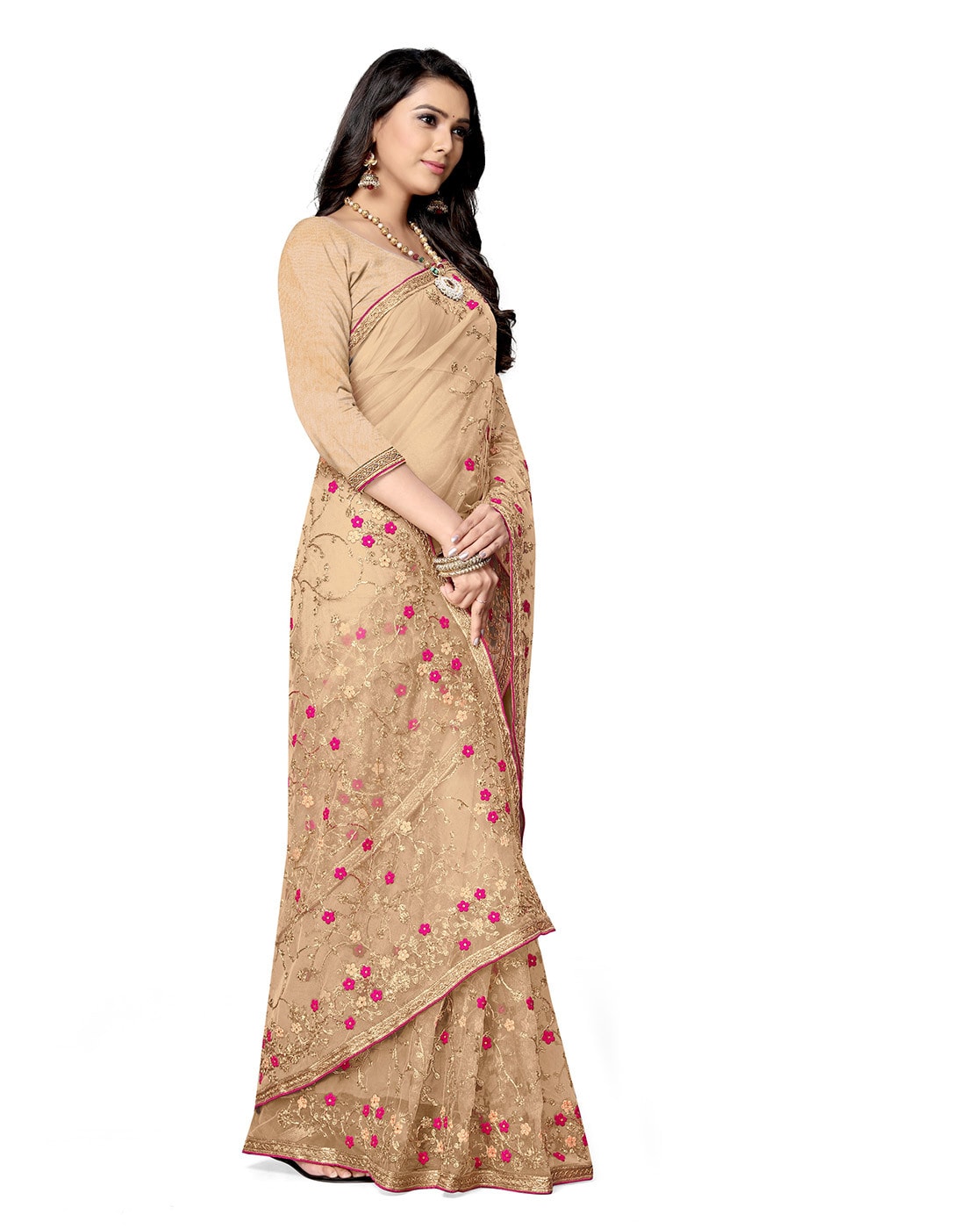 Red Shaded Net Jacquard Sharara Saree | Lehenga saree, Lehenga style saree,  Utsav fashion