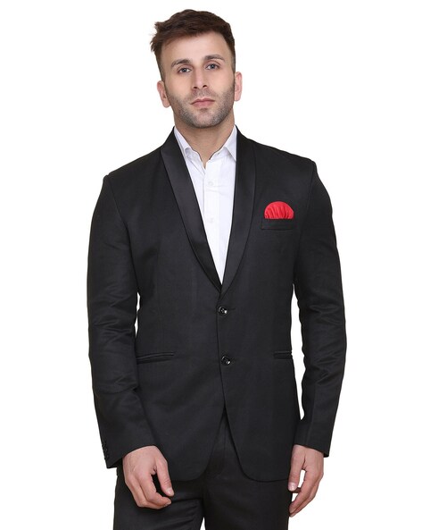 black and white slim fit blazer