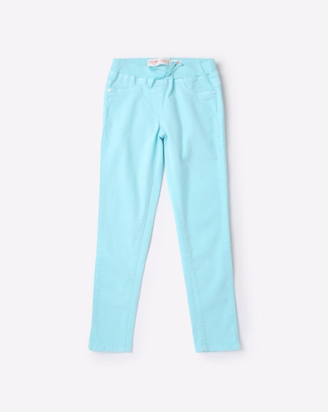 turquoise jeggings