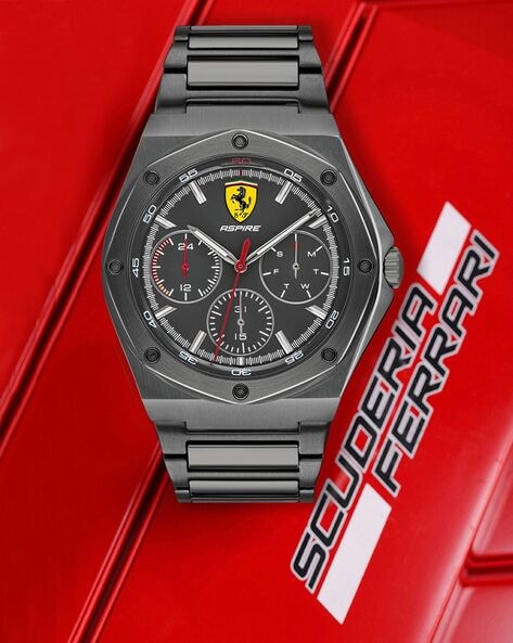 Buy Scuderia Ferrari Aspire Analog Black Dial Men's Watch-0830666 Online at  Low Prices in India - Amazon.in