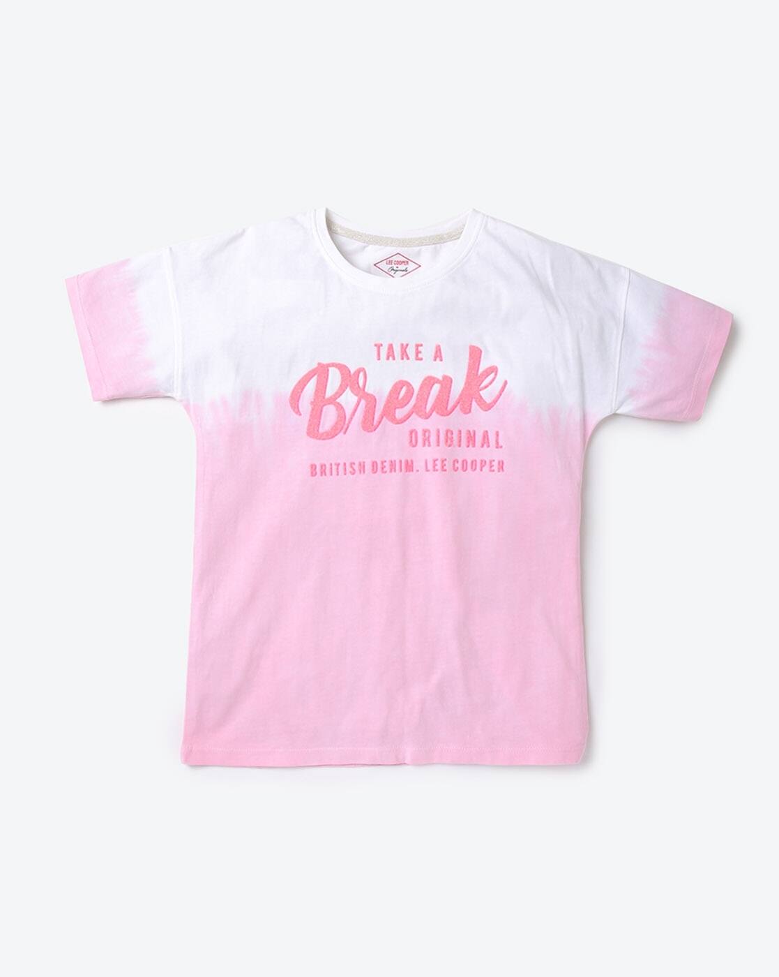 Pink Tshirts for Girls by LEE COOPER 