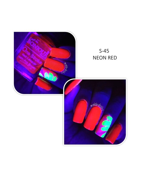 Magnifique - Neon red nails 💥 short nails, long nails ..... | Facebook