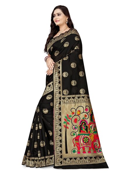 Black Colour Juliet Chiffon Gulabi Vipul New Designer Party Wear Saree  Collection 59713 - The Ethnic World