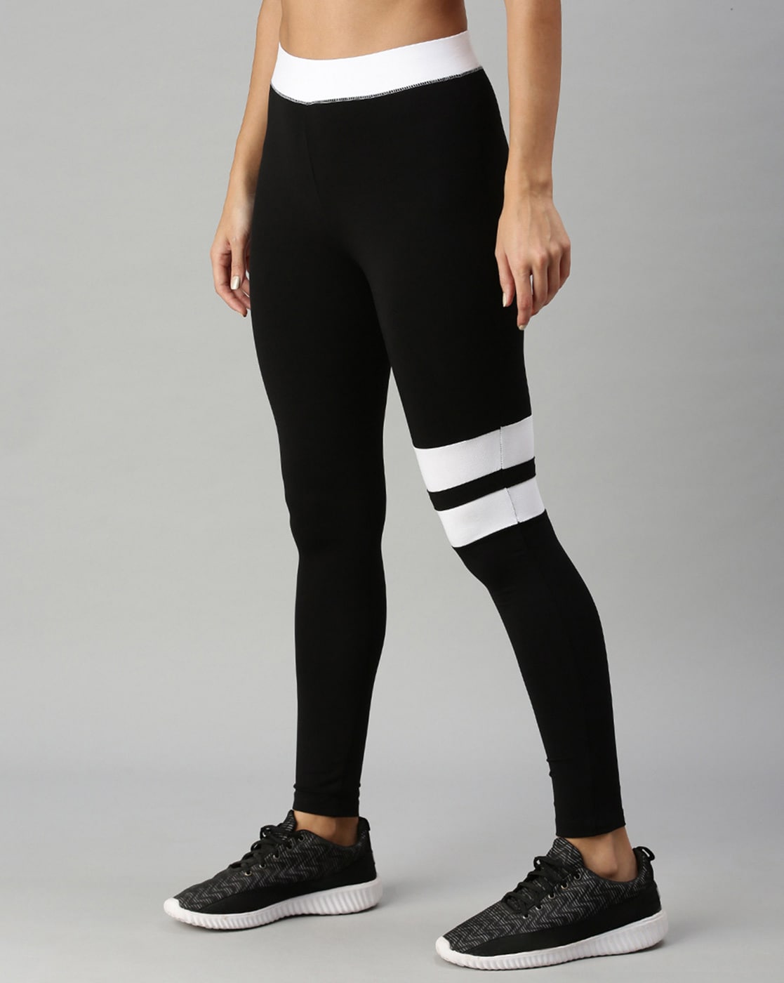 Striped Leggings in Nearly Black by Gray Label – Junior Edition