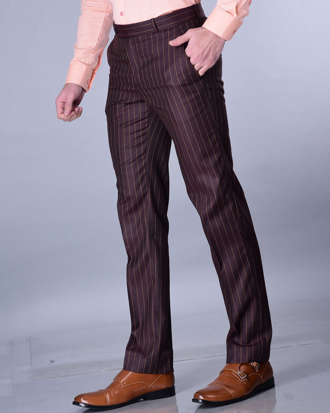 Buy Brown Yellow Stripe Men Pant Cotton Handloom for Best Price, Reviews,  Free Shipping