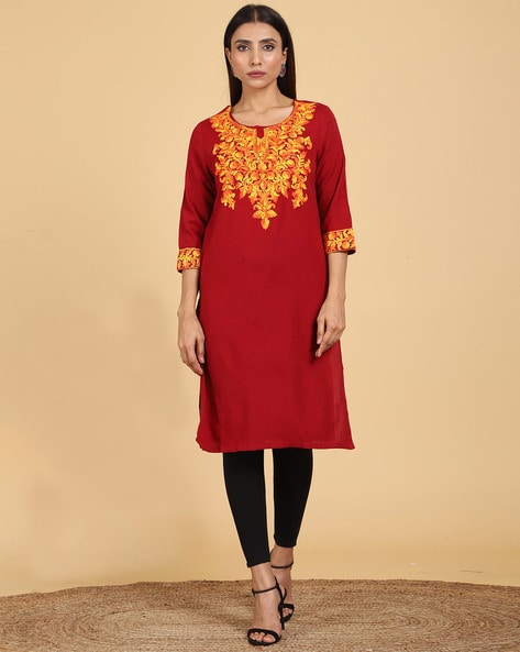 THE LIBAS COLLECTION 2360 GREEN REYON STYLISH KURTI ONLINE - The Libas  Collection - Ethnic Wear For Women | Pakistani Wear For Women | Clothing at  Affordable Prices