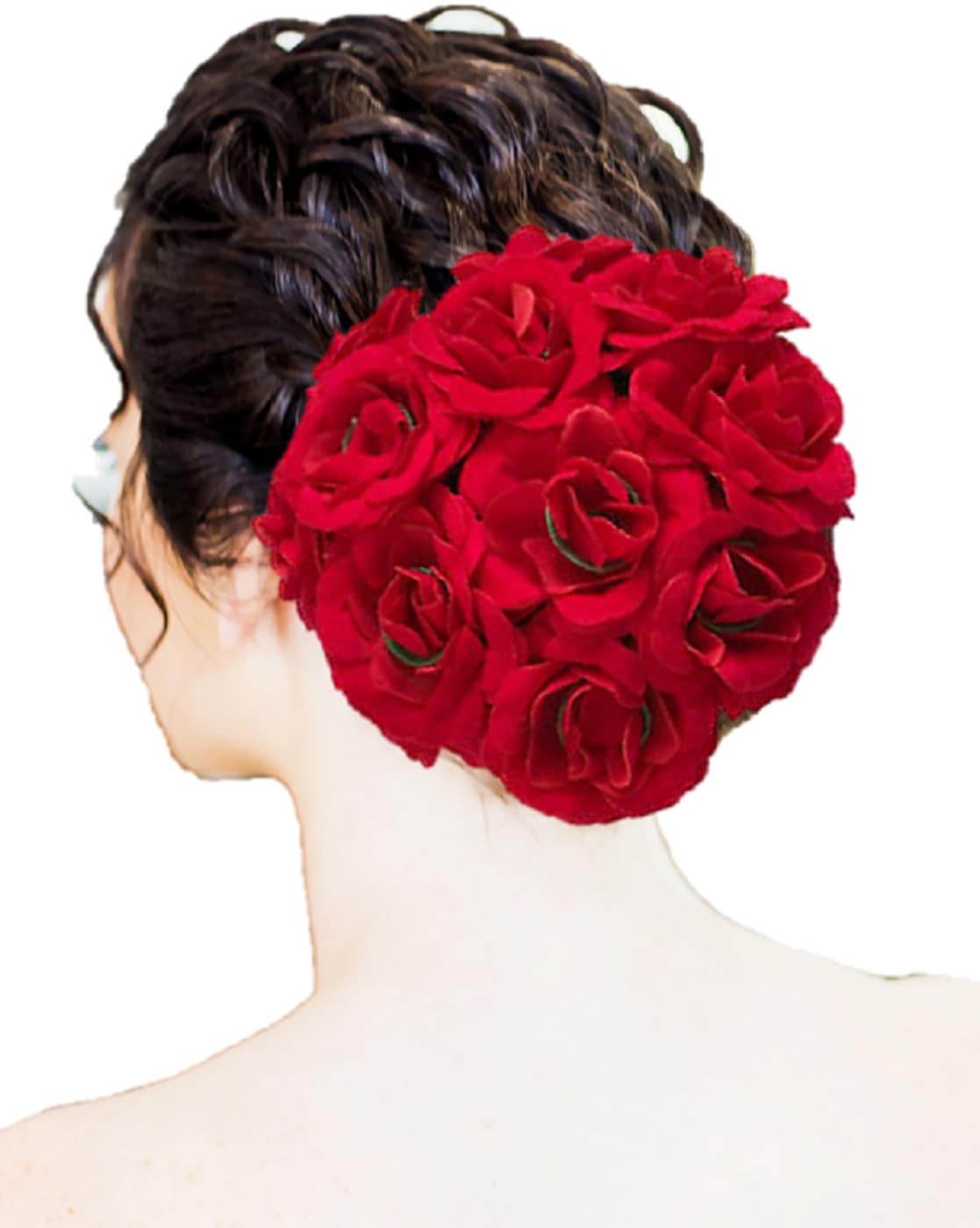 How to make Rose Petals Bridal hair decor  Rose  Easy Rose petals garland   Rainbow Rangoli  YouTube