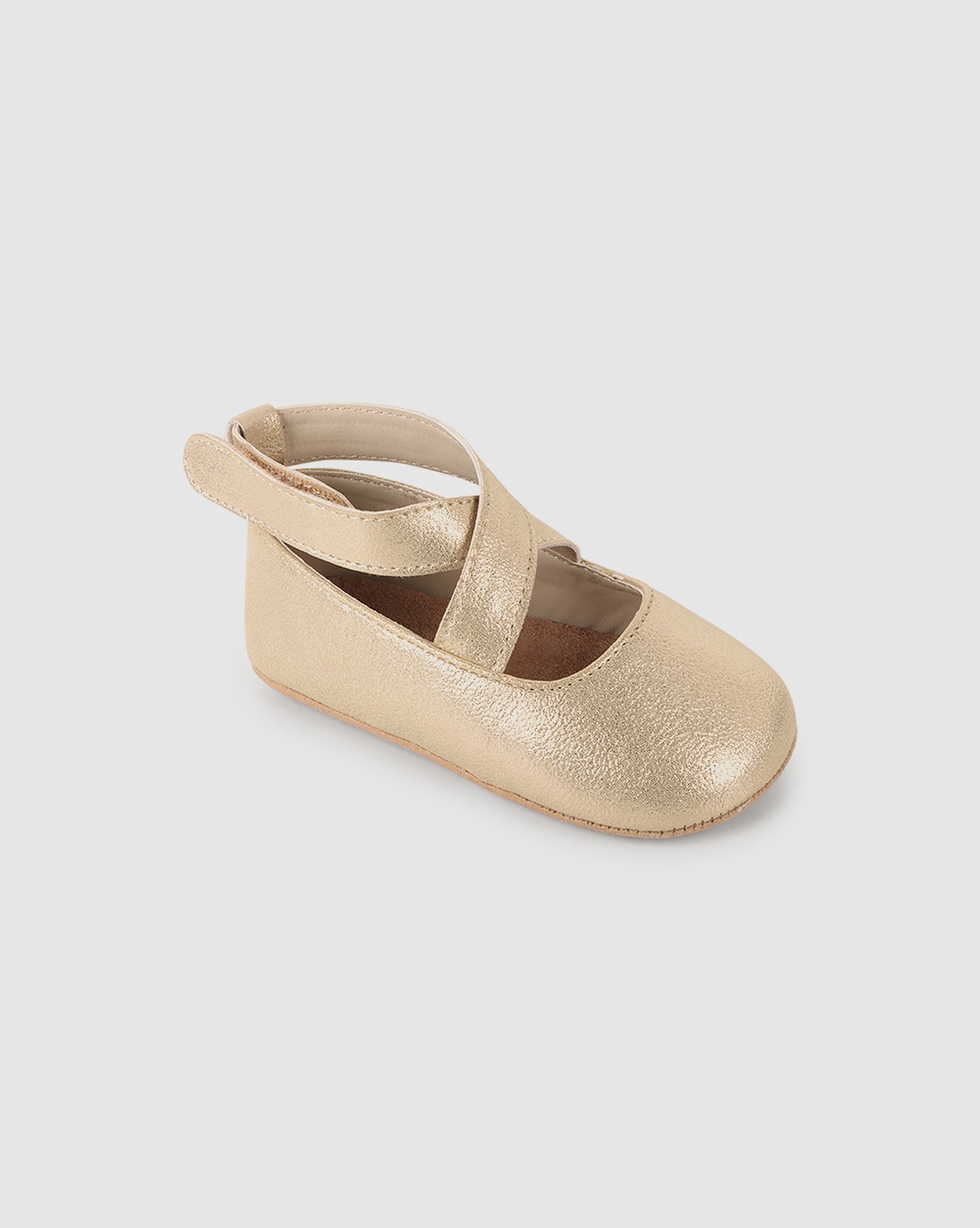 infant gold shoes