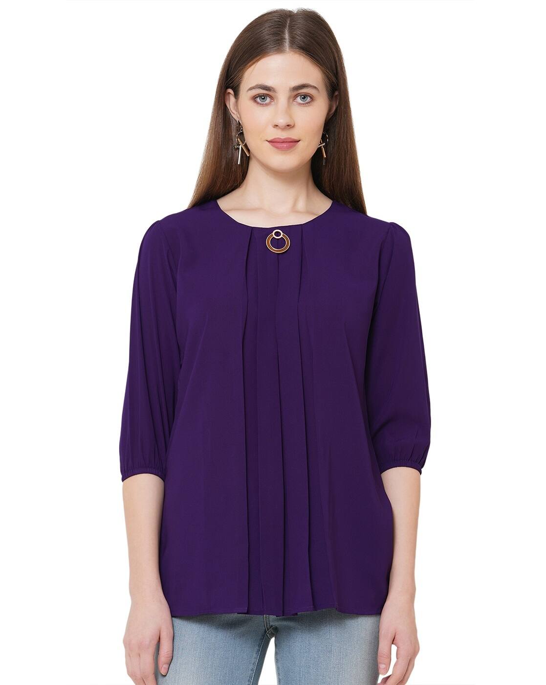 Buy Purple Tops for Women by Go-4 It 